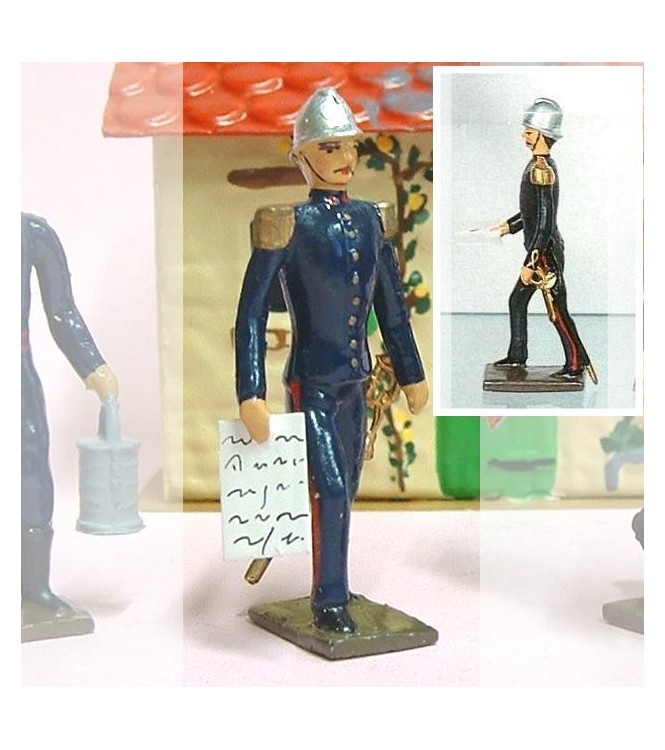 officier avec carte