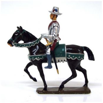 cavalier de la cavalerie henri iv avec chapeau