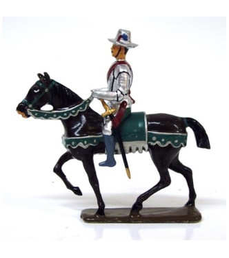 cavalier de la cavalerie henri iv avec chapeau