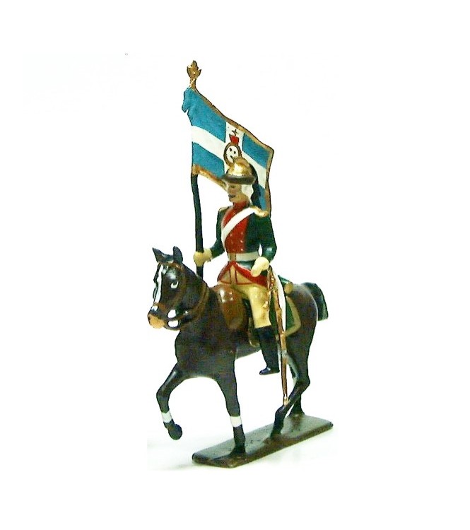 etendard des dragons louis xv à cheval (1740)