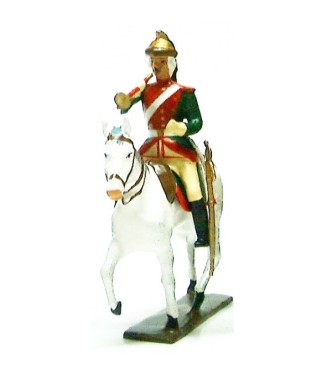 trompette des dragons louis xv à cheval (1740)