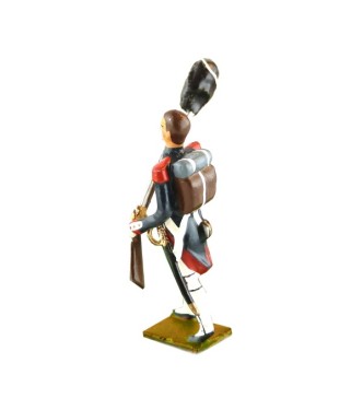 grenadier de la garde avec bonnet au bout du fusil