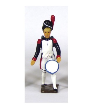 tambour des grenadiers de la garde portant sa caisse contre la cuisse