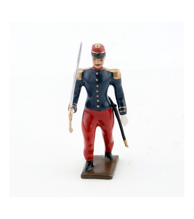 officier de zouaves avec chèches (turban)