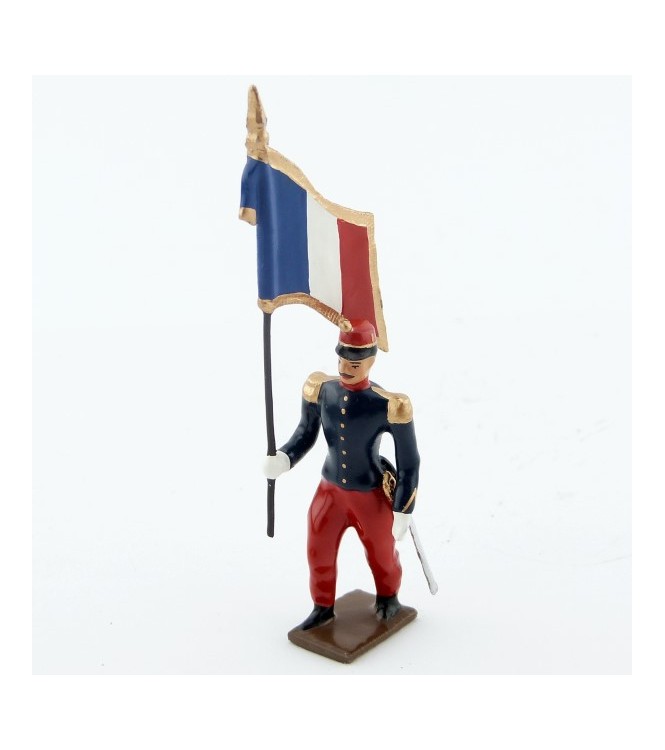 drapeau de zouaves avec chèches (turban)