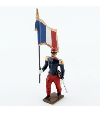 drapeau de zouaves avec chèches (turban)