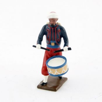 tambour du 1er rgt de zouaves (tombo garance) avec chèches (turban)