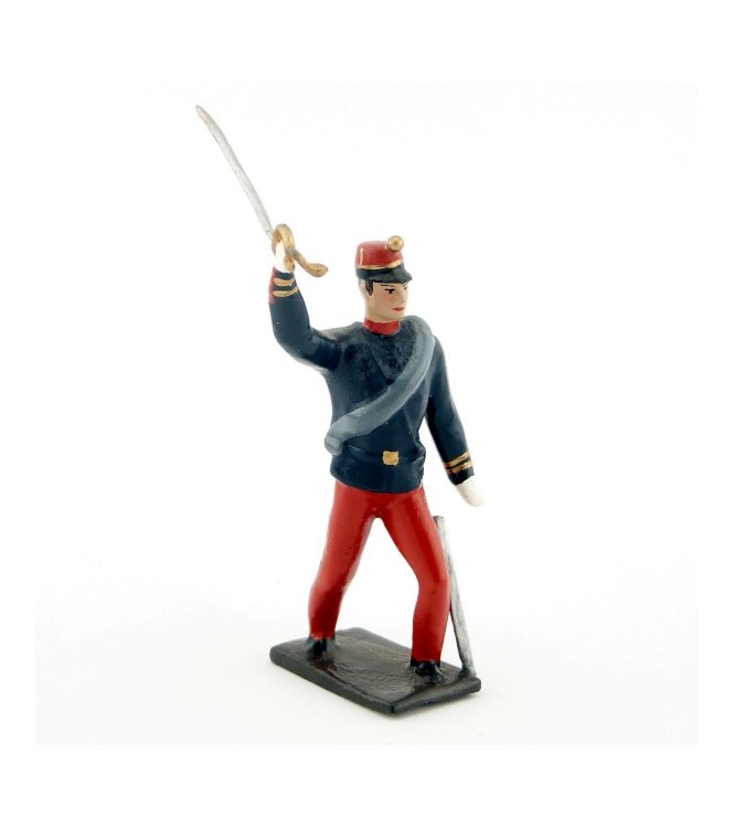 officier à l'assaut