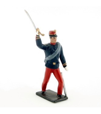 officier à l'assaut