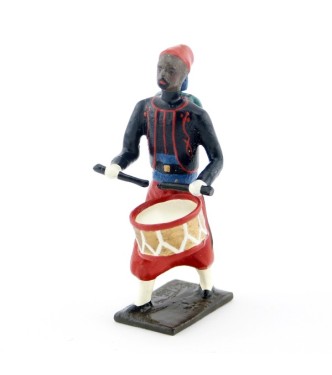 tambour de zouaves avec chéchias, tresses rouges