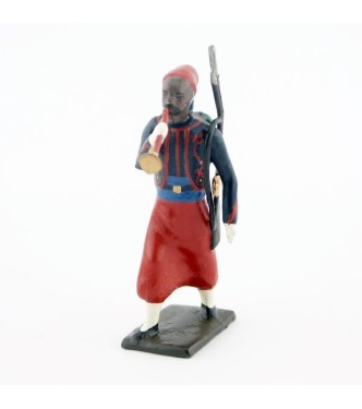 clairon de zouaves avec chéchias, tresses rouges