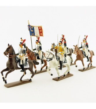 Cuirassiers à cheval - ensemble de 5 figurines