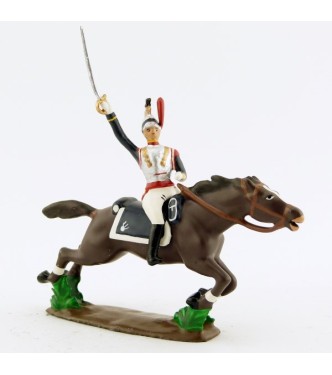 cuirassier, bras et sabre en l'air (charge de friedland)