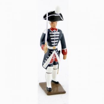 officier des fusiliers de la garde française louis xvi (bicornes) (1789)