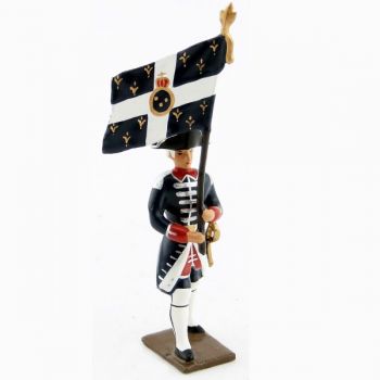 drapeau des fusiliers de la garde française louis xvi (bicornes) (1789)