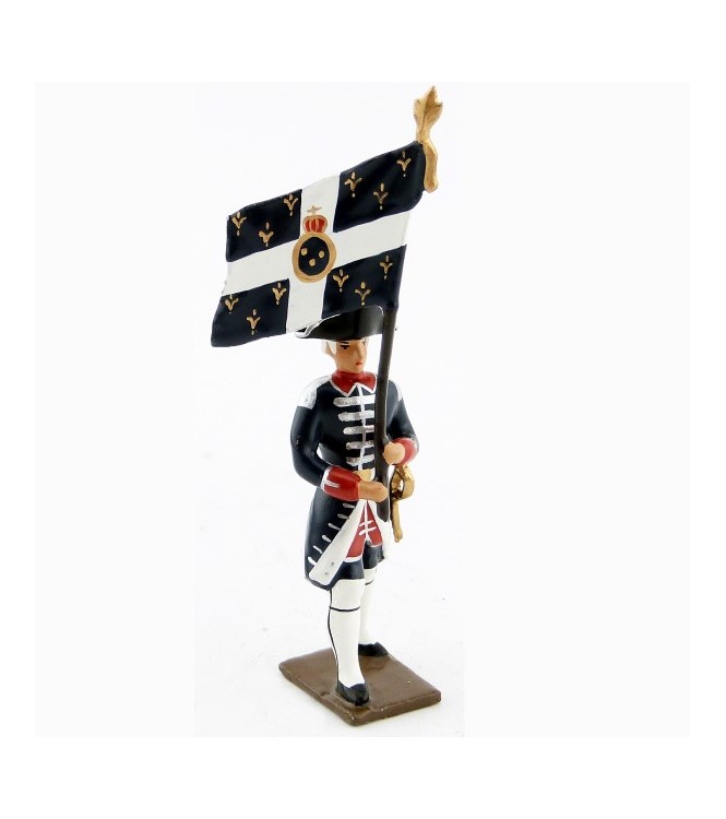 drapeau des fusiliers de la garde française louis xvi (bicornes) (1789)