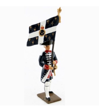 drapeau des fusiliers de la garde française louis xvi (bicornes) (1789)