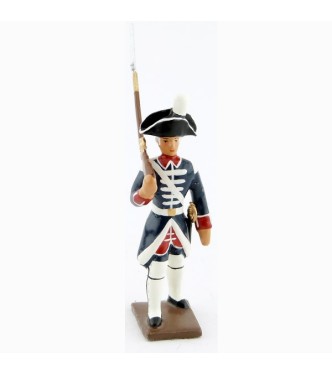 fantassin des fusiliers de la garde française - louis xvi (bicornes) (1789)