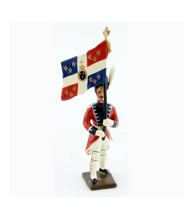 drapeau des grenadiers de la garde suisse - louis xvi (1789)