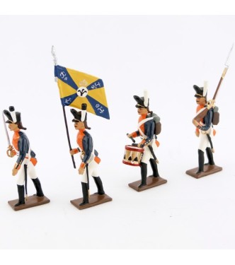 ensemble de 4 figurines "26e régiment de ligne prussien"