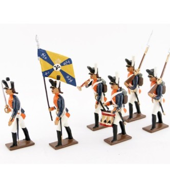 ensemble de 6 figurines "26e régiment de ligne prussien"