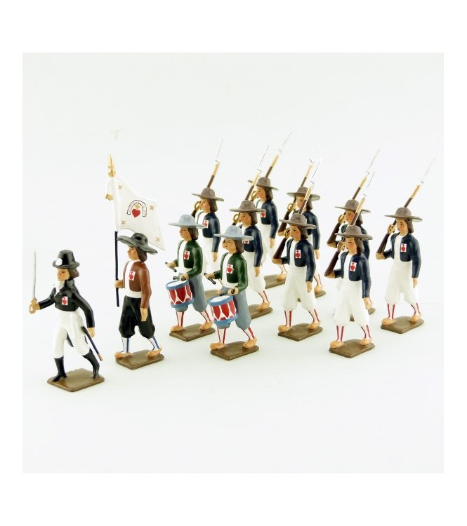 ensemble de 12 figurines "Armée catholique et royale de Vendée"
