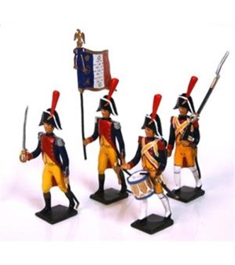 ensemble de 4 figurines "Gendarmerie Impériale"
