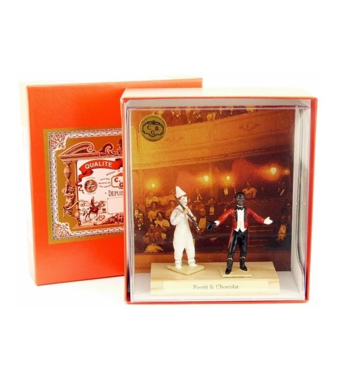 les clowns Chocolat et Footit en coffret de luxe