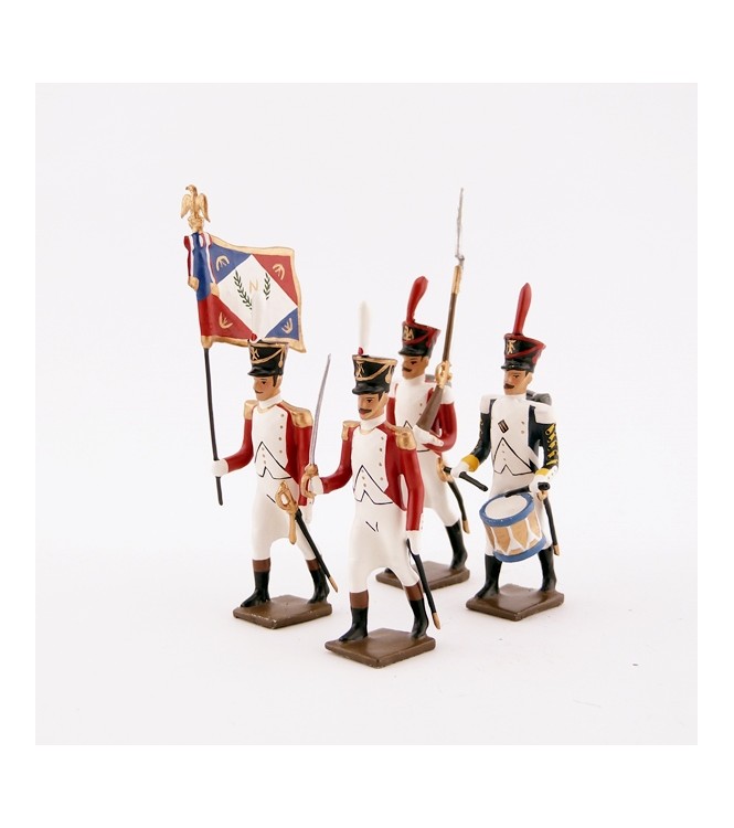 ensemble de 4 figurines "bataillon Valaisan"