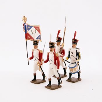 ensemble de 4 figurines "bataillon Valaisan"