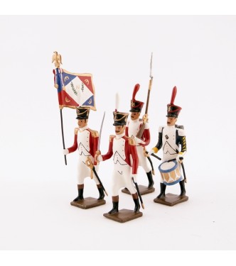 ensemble de 4 figurines "bataillon Valaisan"