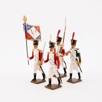 ensemble de 4 figurines "bataillon Valaisan"