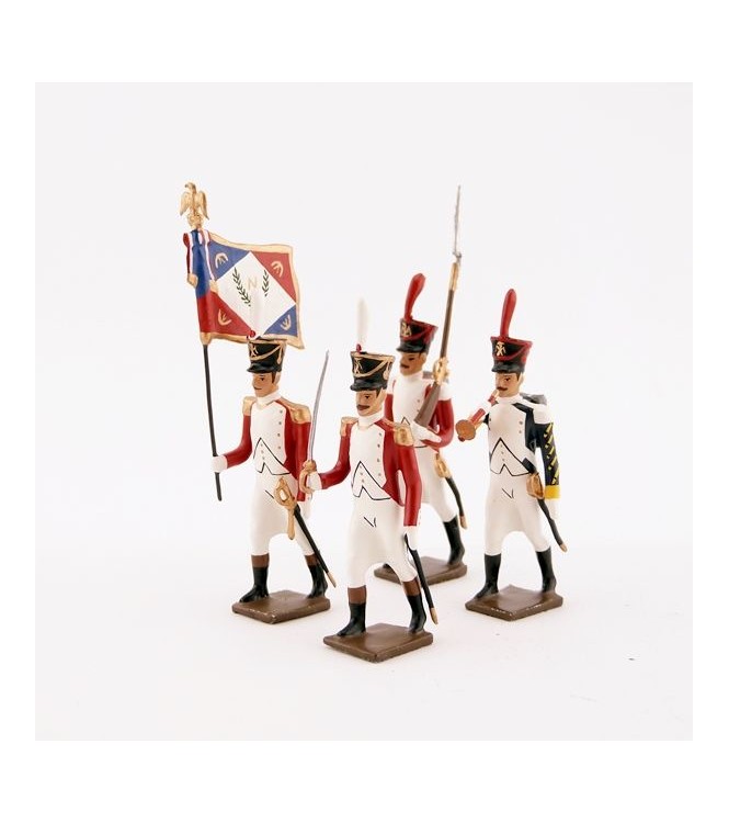 ensemble de 4 figurines "bataillon Valaisan"