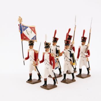 ensemble de 6 figurines "bataillon Valaisan"