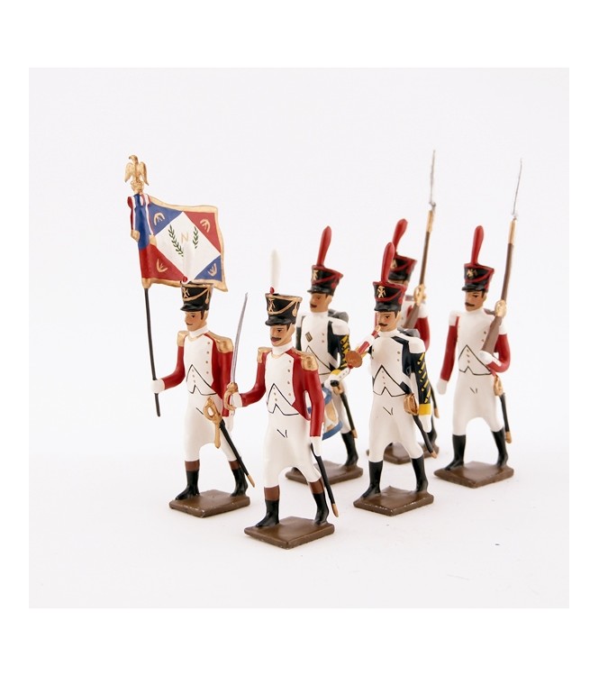 ensemble de 6 figurines "bataillon Valaisan"