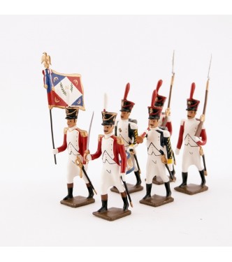 ensemble de 6 figurines "bataillon Valaisan"