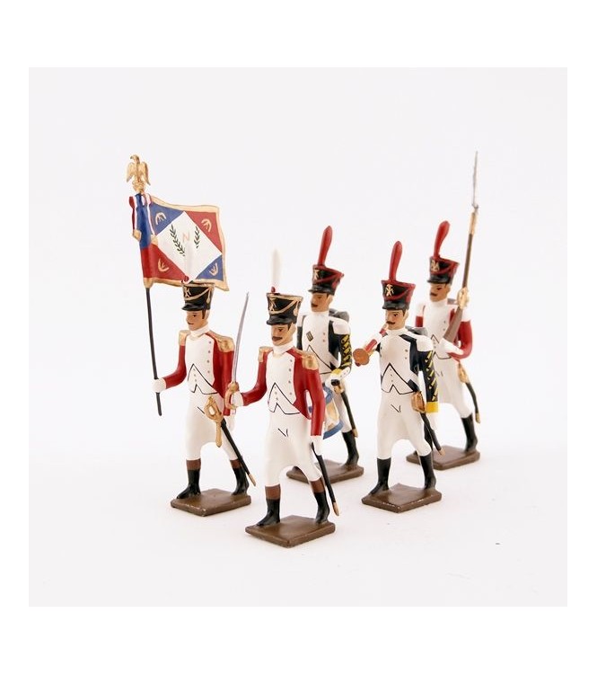 ensemble de 5 figurines "bataillon Valaisan"