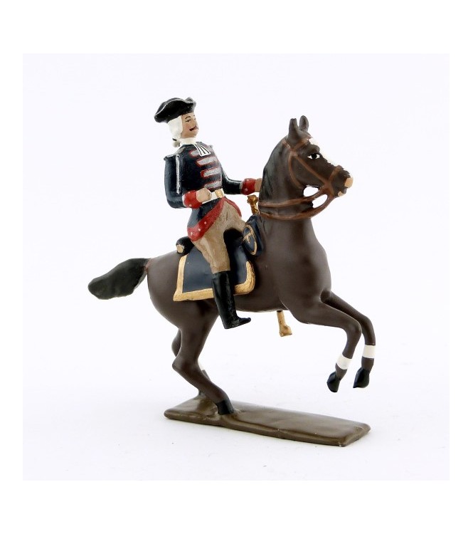 officier de la cavalerie louis xv, régiment d'anjou (1740)