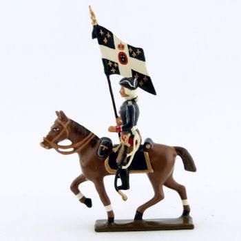 etendard de la cavalerie louis xv, régiment d'anjou (1740)