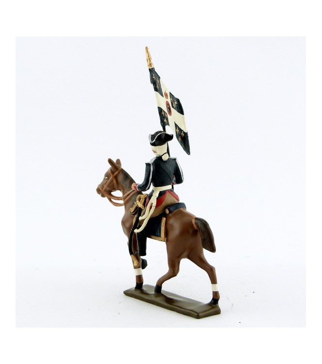 etendard de la cavalerie louis xv, régiment d'anjou (1740)