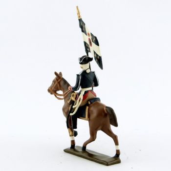 etendard de la cavalerie louis xv, régiment d'anjou (1740)