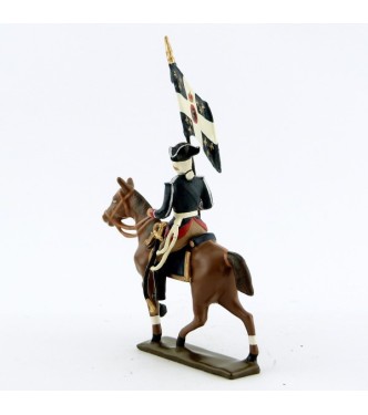 etendard de la cavalerie louis xv, régiment d'anjou (1740)