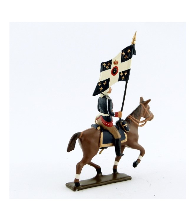 etendard de la cavalerie louis xv, régiment d'anjou (1740)