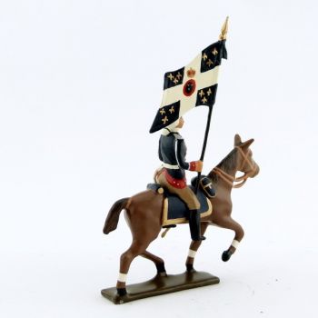 etendard de la cavalerie louis xv, régiment d'anjou (1740)