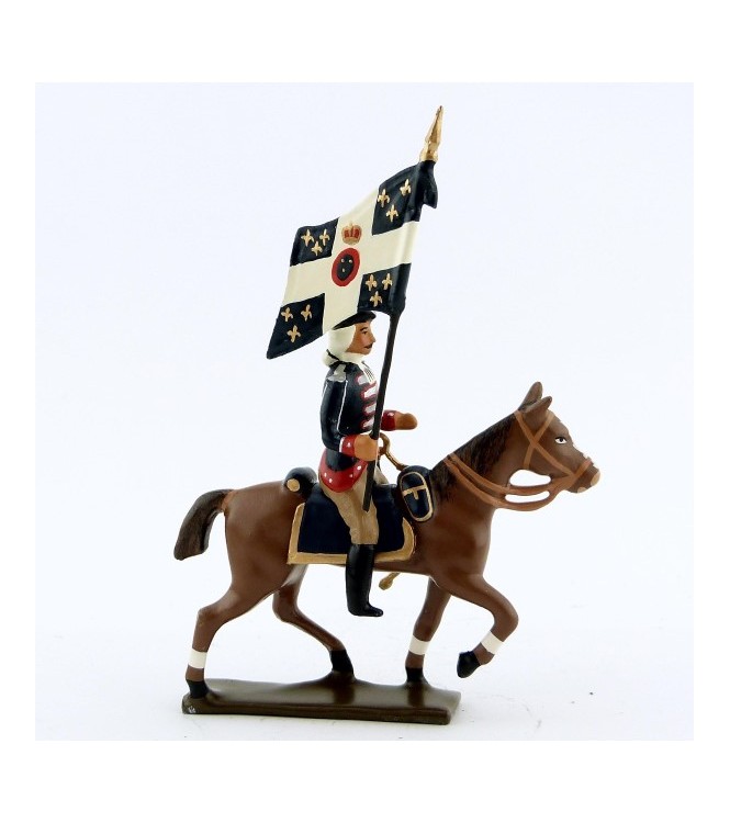etendard de la cavalerie louis xv, régiment d'anjou (1740)