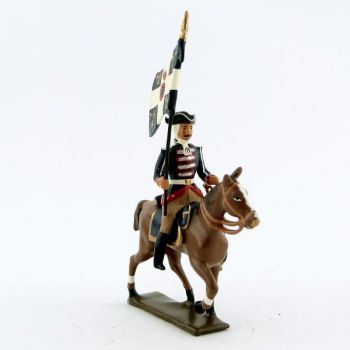 etendard de la cavalerie louis xv, régiment d'anjou (1740)