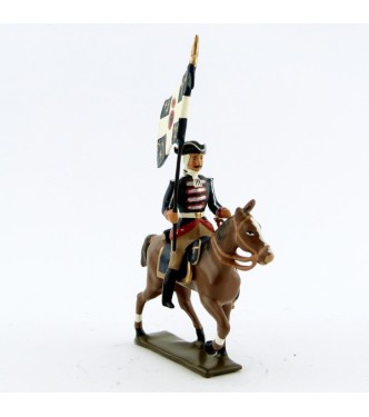 etendard de la cavalerie louis xv, régiment d'anjou (1740)
