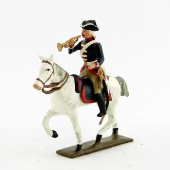 trompette de la cavalerie louis xv, régiment d'anjou (1740)