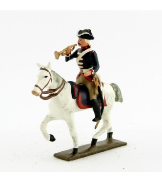 trompette de la cavalerie louis xv, régiment d'anjou (1740)