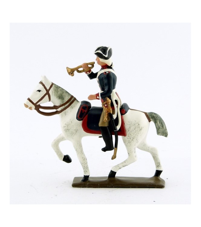 trompette de la cavalerie louis xv, régiment d'anjou (1740)